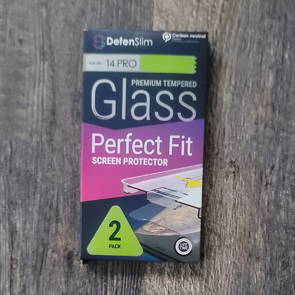 DefenSlim Glass Screen Protector ONE (1) PACK. There were two but one was used.